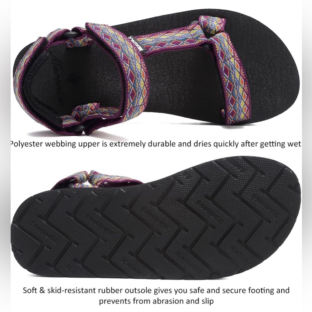 CIOR Women's Sport Sandals Hiking Sandals with Arch Support - Picture 7 of 10